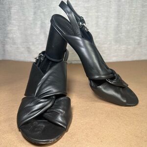 Rebecca Minkoff Black Leather Women's Sandals Size 8.5